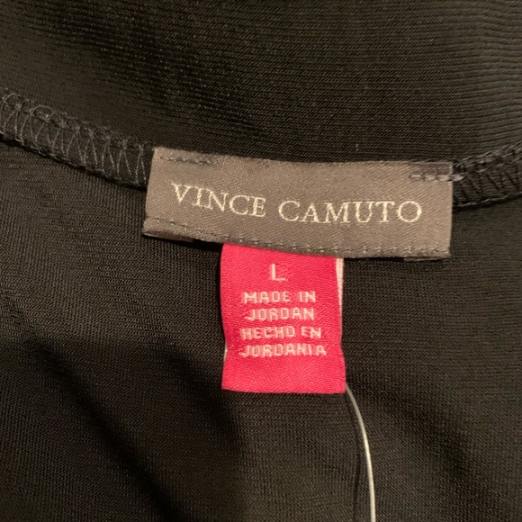 Vince Camino Women’s Black 3/4 Sleeve V-Neck Relaxed Blouse L - Picture 7 of 8